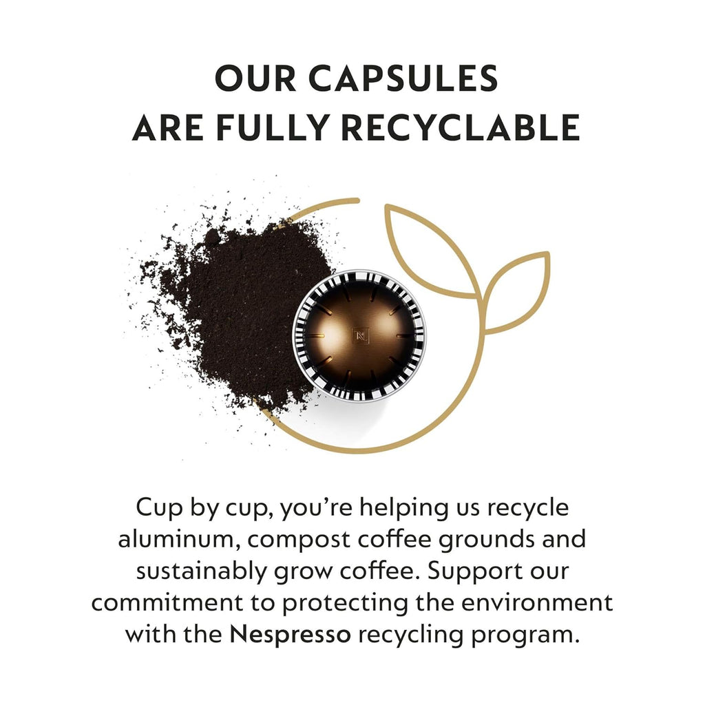 Nespresso Capsules Vertuo, Double Espresso Chiaro, Medium Roast Espresso