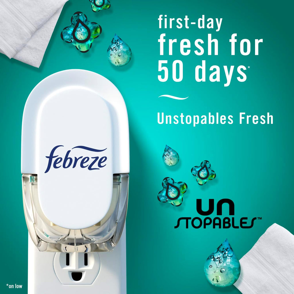 Febreze Plug-in Air Freshener, Odor-Fighting Scented Oil Refill, Air