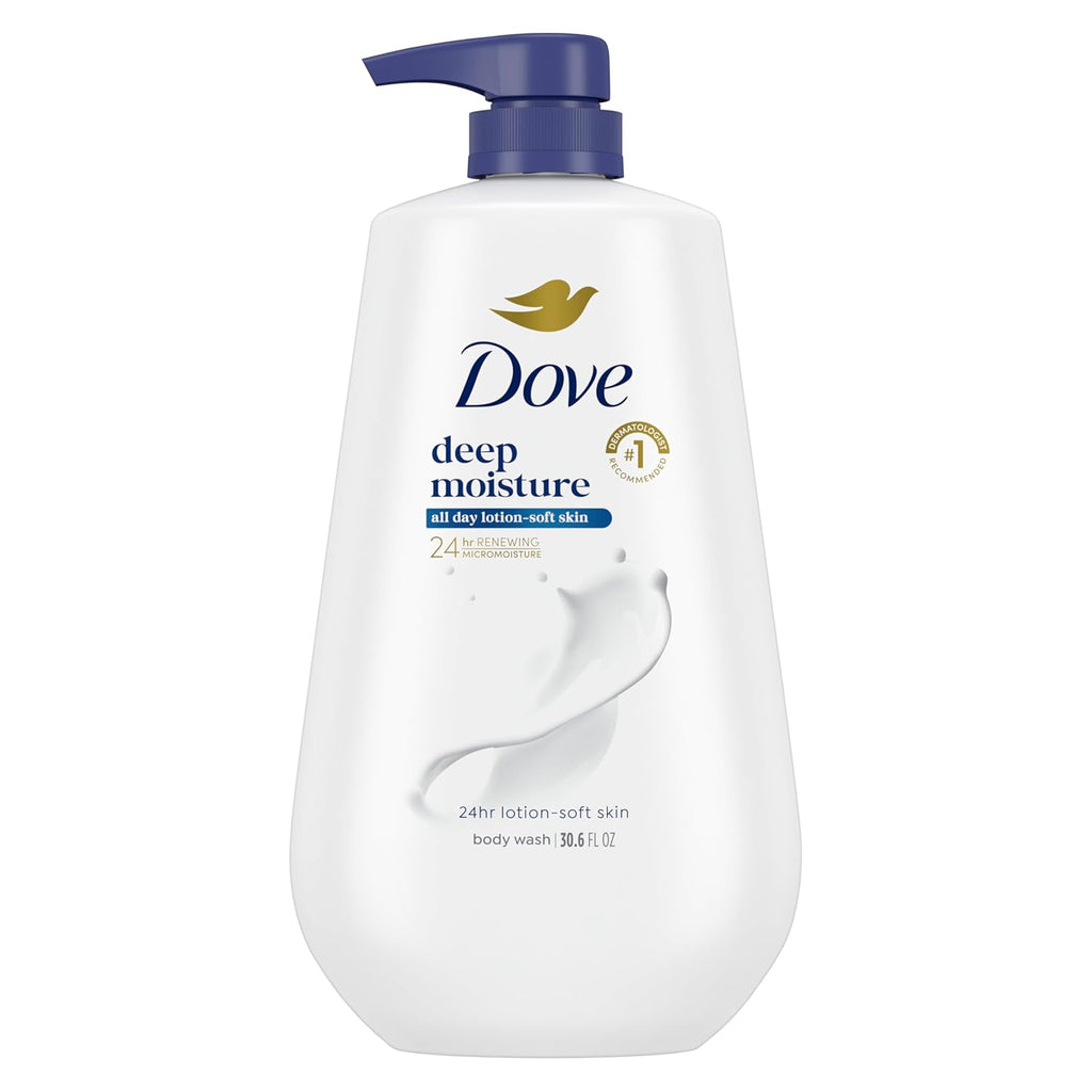 Dove Body Wash Deep Moisture for 24hr Lotion-Soft Skin Moisture Moisturizing