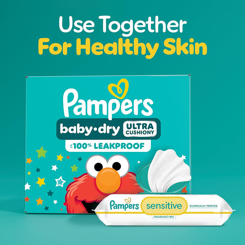 Pampers Diapers - Baby Dry - Size 1, 120 Count, Absorbent Disposable Infant