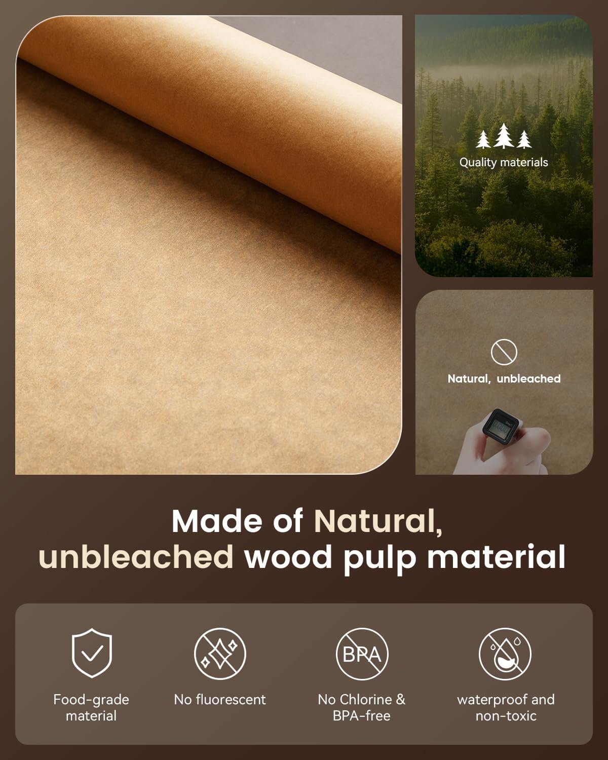 Parchment Paper Sheets, 9x13 In Non-Stick Precut Baking Parchment for Baking