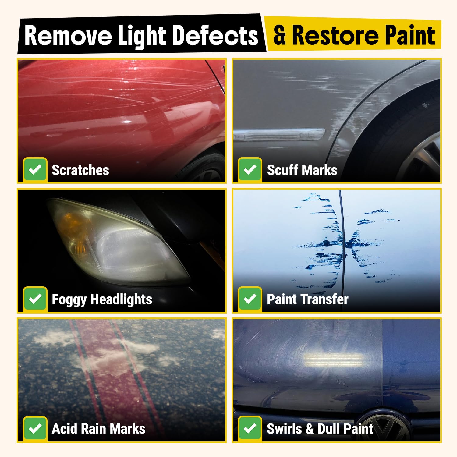 Carfidant Scratch Repair and Swirl Remover - Car Paint Scratch Remover &