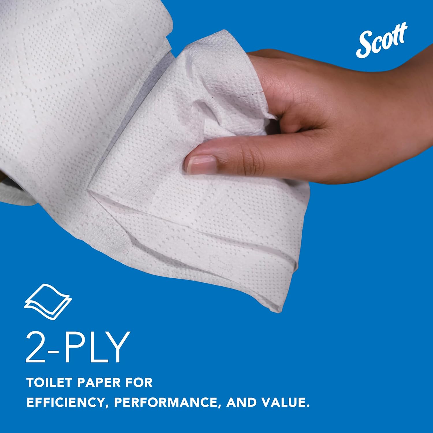Scott Professional 100% Recycled Fiber Standard Roll Bulk Toilet Paper