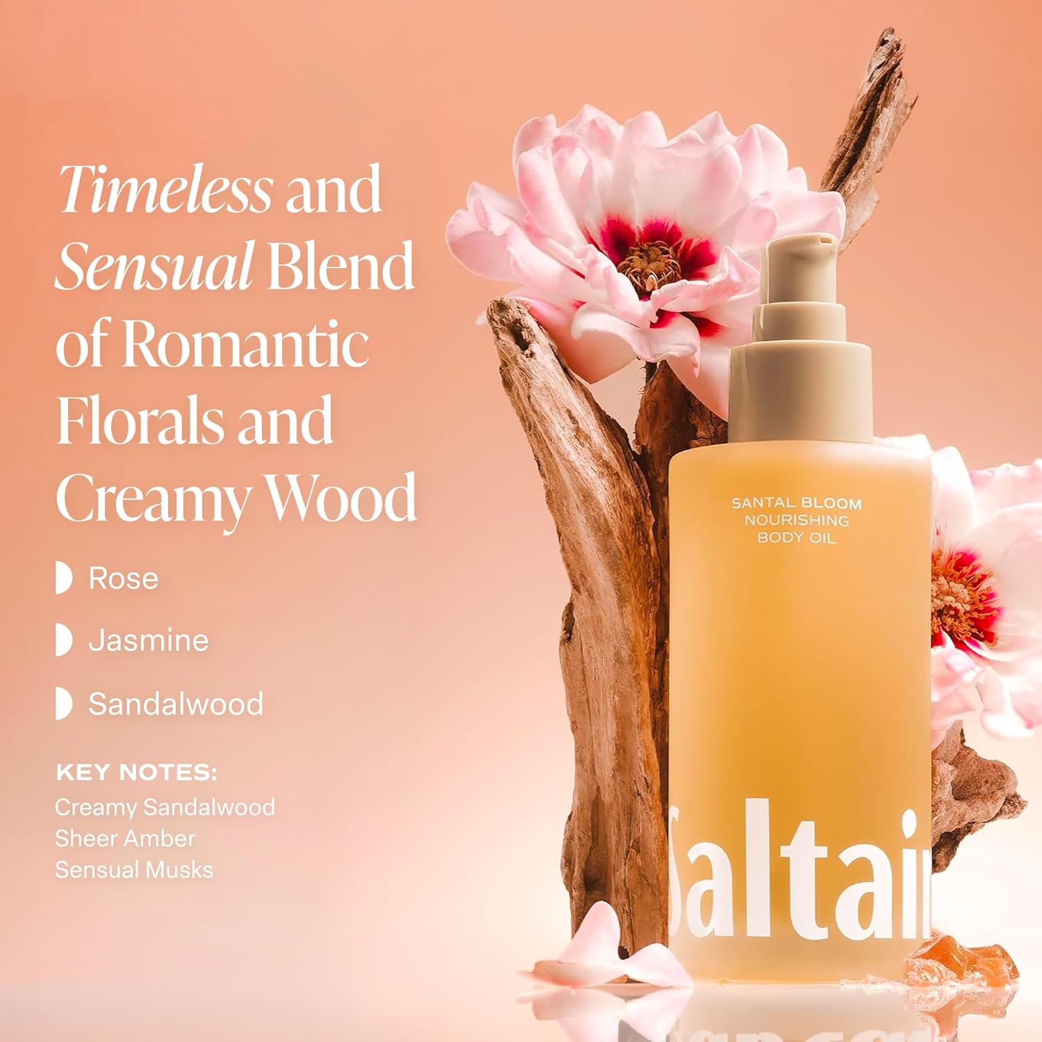 Saltair Body Oil - Luxurious Santal Bloom After Shower and Bath Oil for Women