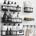 YASONIC Shower Caddy Adhesive, Rustproof Shower Shelves for Inside Shower