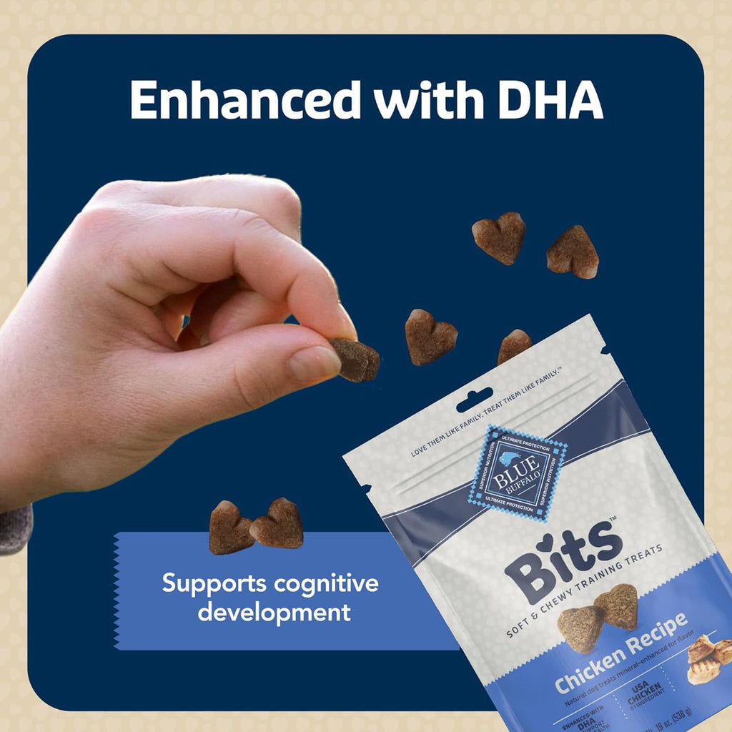 Blue Buffalo Bits Soft Dog Treats for Training, Made with Natural Ingredients