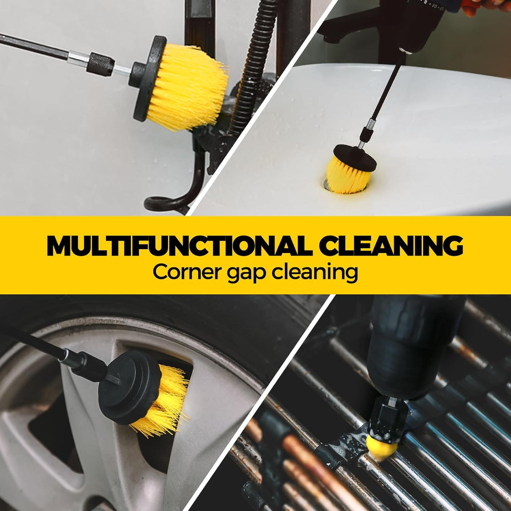 Holikme 6Pack Drill Brush Power Scrubber Cleaning Brush Extended Long