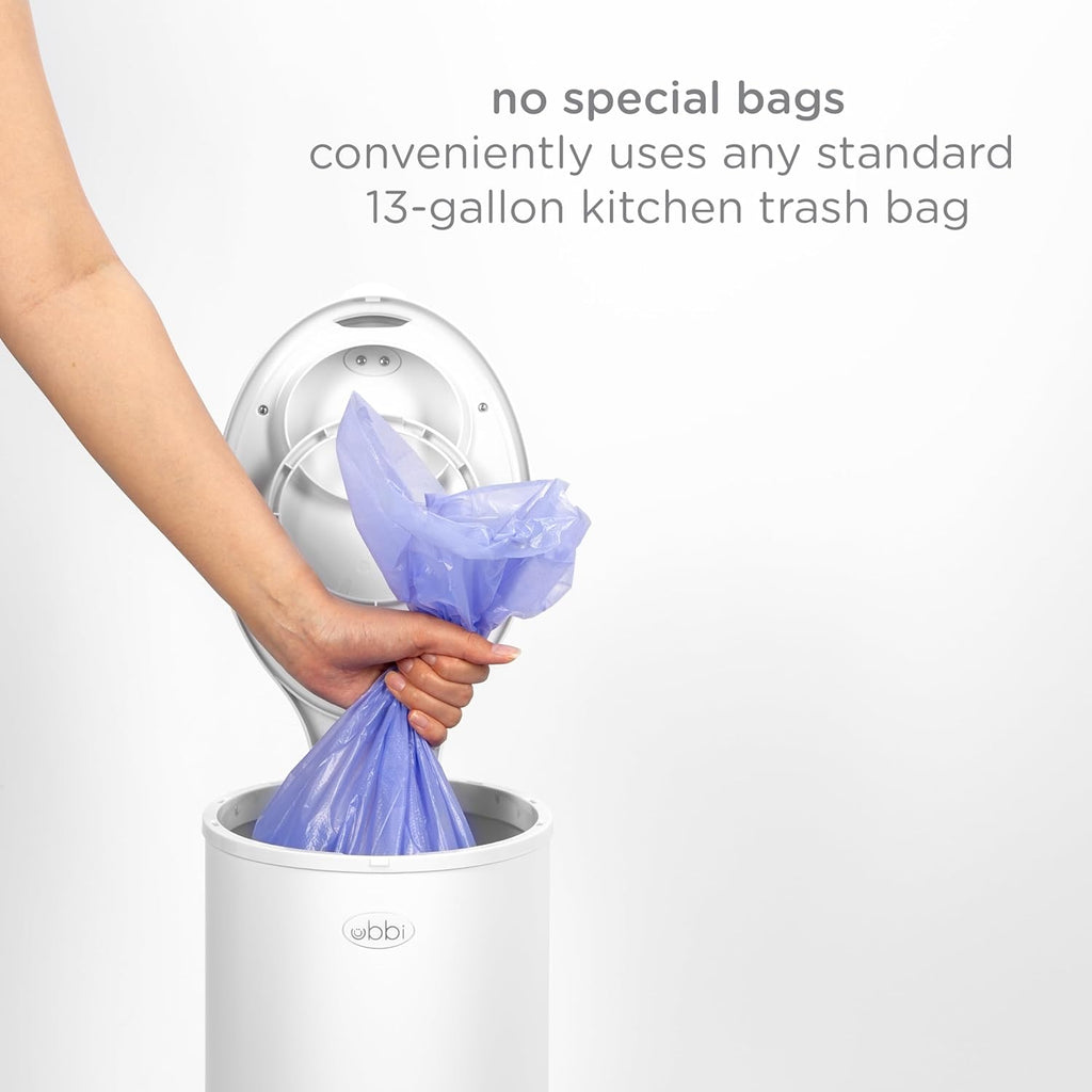 Ubbi Steel Diaper Pail, Odor Locking, No Special Bag Required, Award-Winning