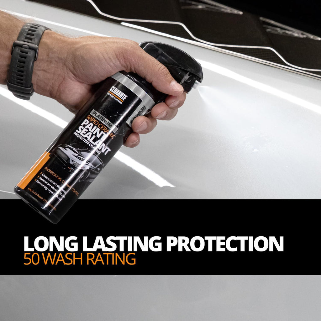 CERAKOTEå¨ Platinum Rapid Ceramic Paint Sealant Spray - 14 oz. - 50 Wash