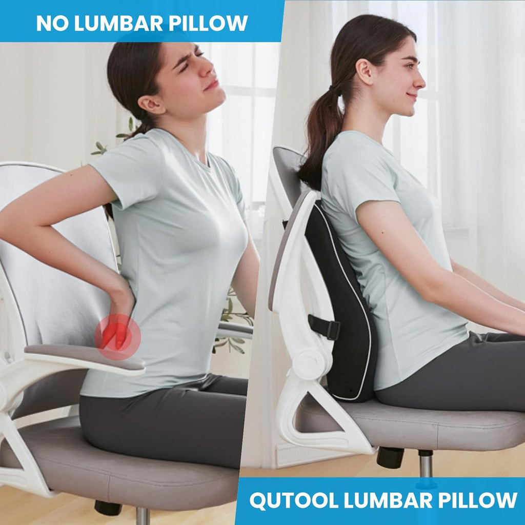 Lumbar Support Pillow for Office Chair, Office Home Essentials,Gifts for
