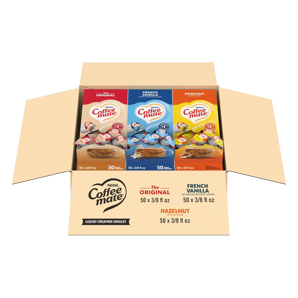 Nestle Coffee mate Creamer Singles Variety Pack, Original, French Vanilla