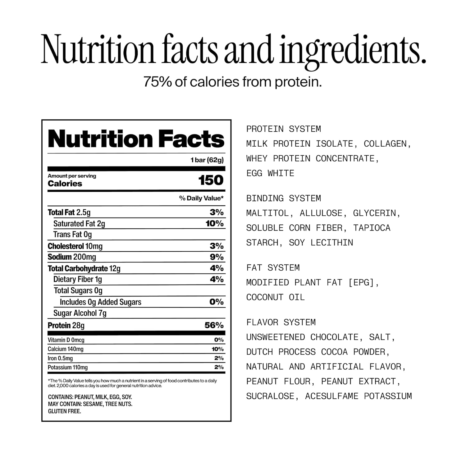 David High Protein Bars - 0g of Sugar, Low Carb, Gluten Free - 28g of