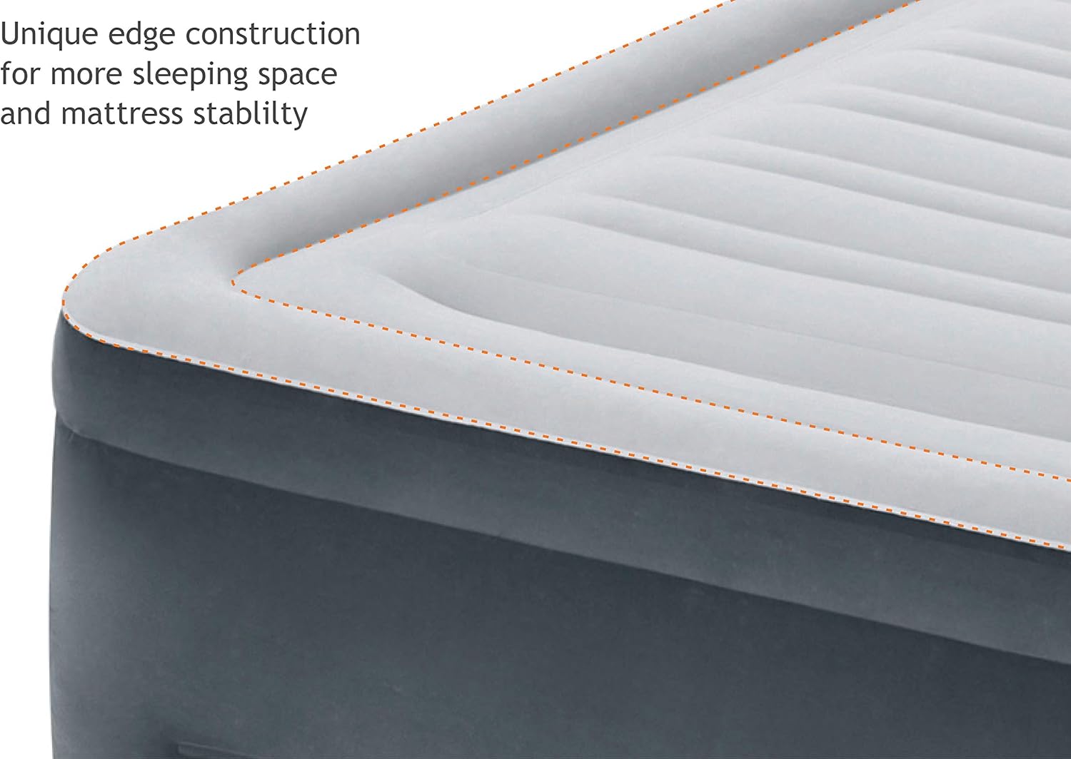 Intex 64417ED 22in Queen Dura-Beam Comfort Plush High-Rise Inflatable Air