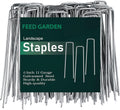FEED GARDEN 6 Inch 50 Pack Hot-dip Galvanized Landscape Staples Plant Cover