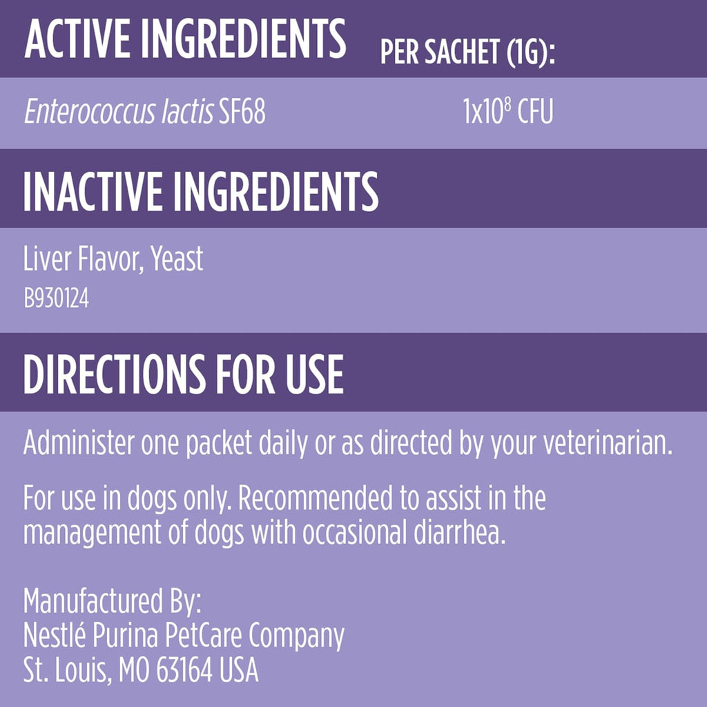 Purina Pro Plan Veterinary Supplements FortiFlora Daily Probiotics for Dogs