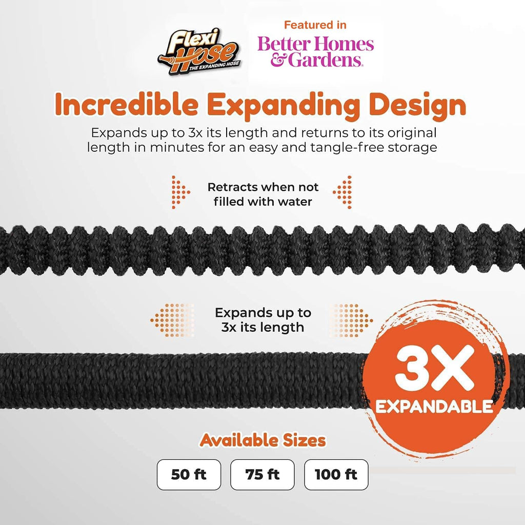 Flexi Hose Lightweight Expandable Garden Hose, 50FT - Retractable Garden