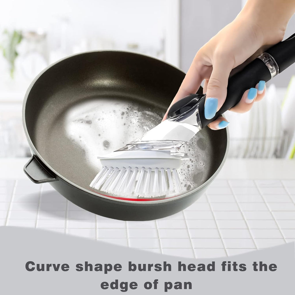 Brush Refills for OXO Dish Brush - 4 Pack Dish Brush Cleaning Soap Dispensing