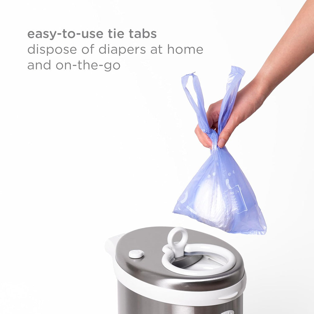 Ubbi Disposable Diaper Sacks, Lavender Scented, Easy-To-Tie Tabs, Diaper