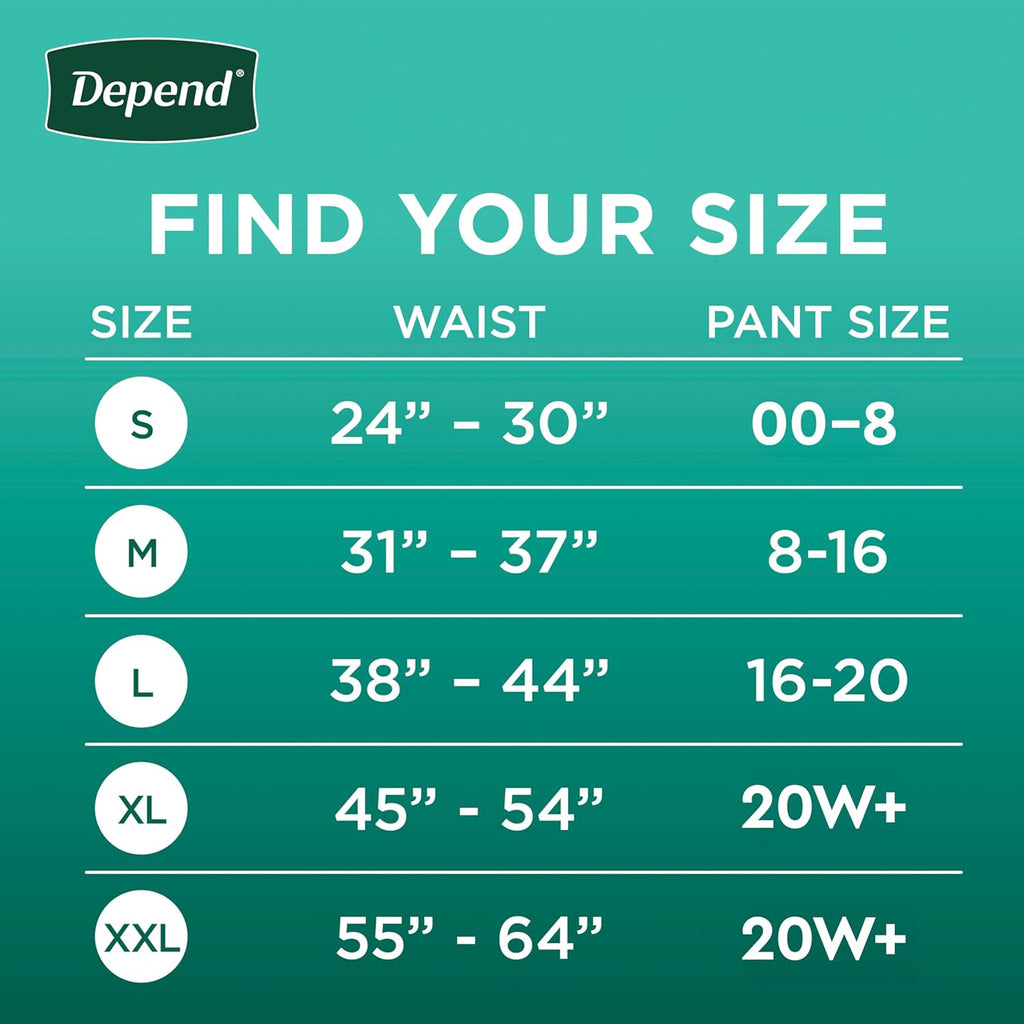 Depend Fresh Protection Adult Diapers, Incontinence & Postpartum Bladder Leak