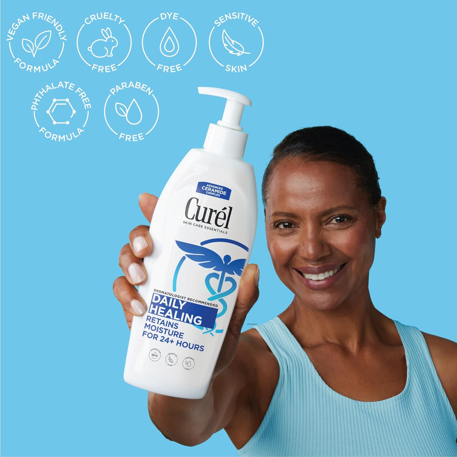 Curel Daily Healing Body Lotion for Dry Skin, Dermatologist Recommended