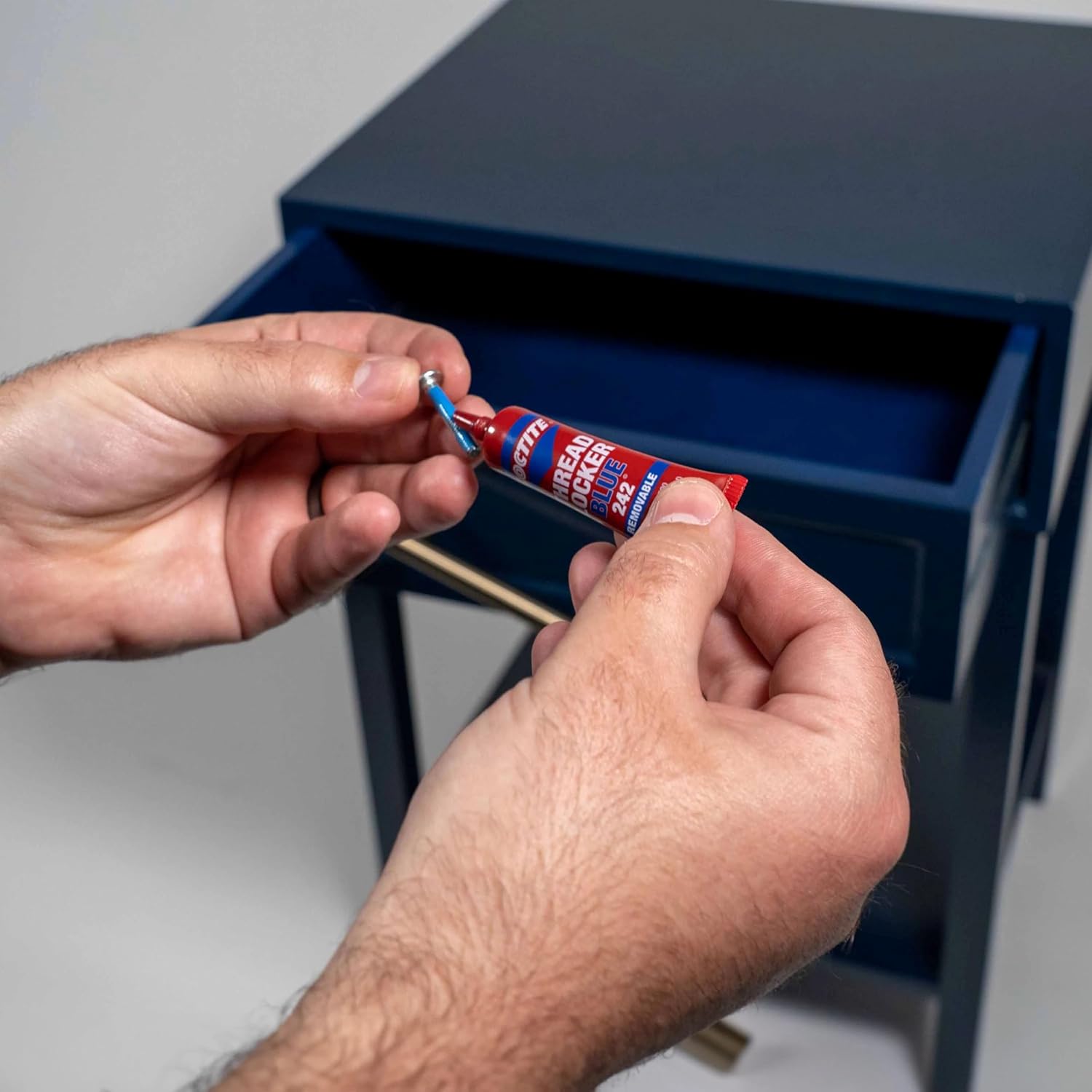 Loctite Threadlocker Blue 242 - Removable Thread Lock Glue for Nuts, Bolts, &