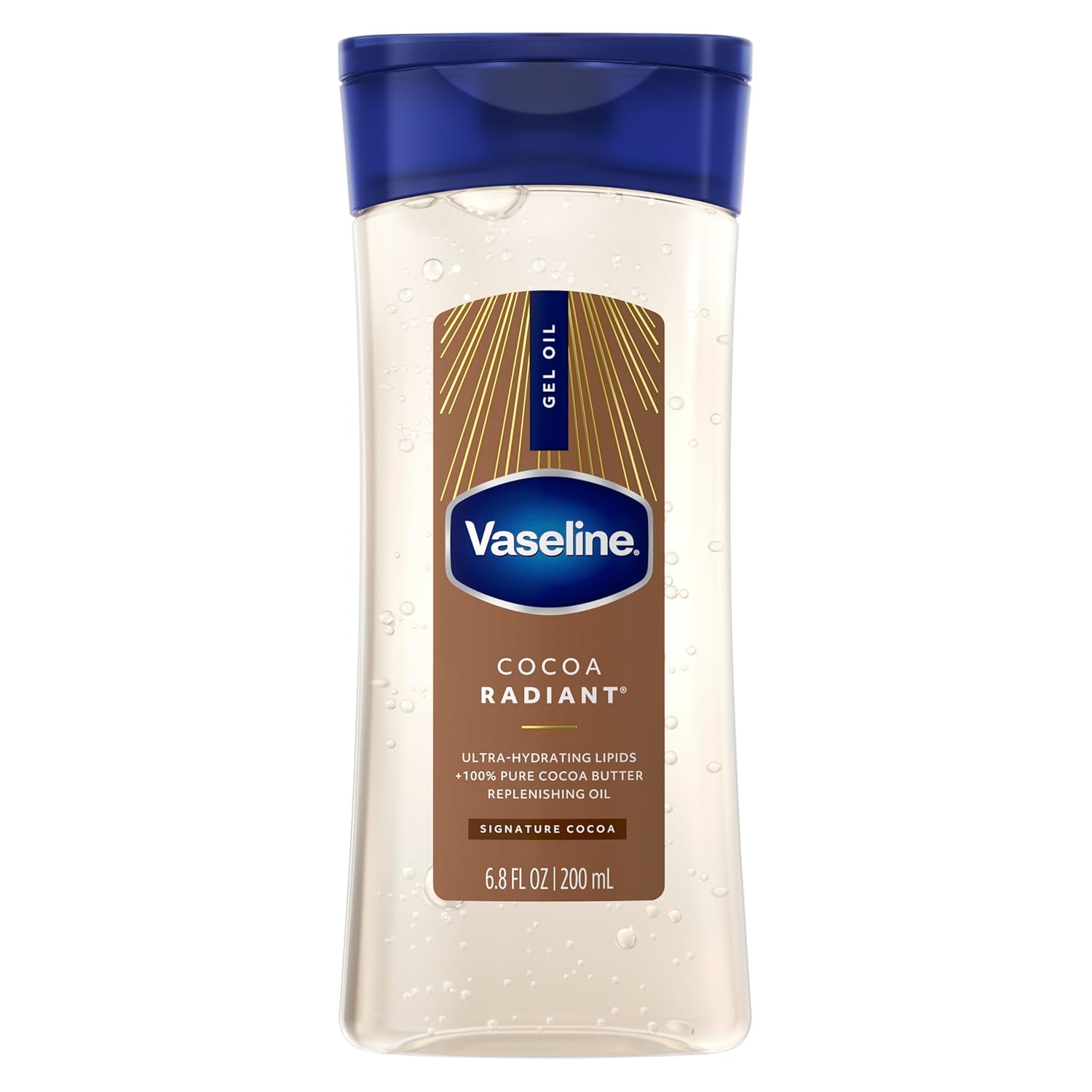 Vaseline Intensive Care Cocoa Radiant for Glowing Skin Body Gel Oil Made with