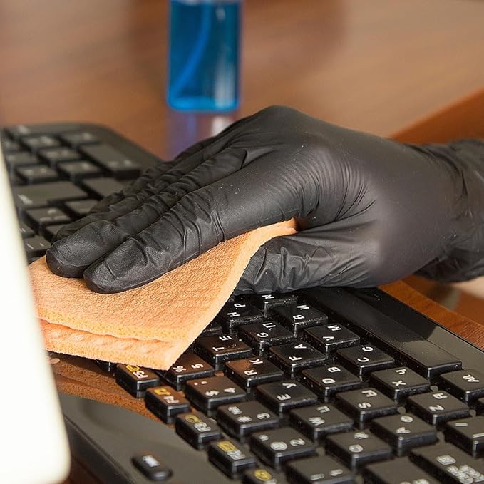 ForPro Disposable Nitrile Gloves, Chemical Resistant, Powder-Free