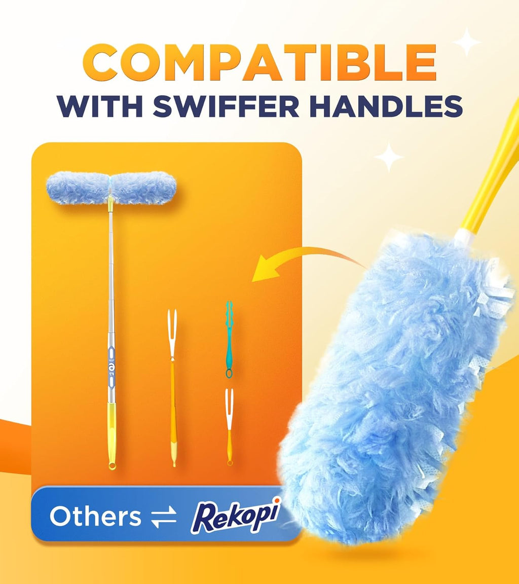 Heavy Duty Duster Refills for Swiffer Duster, 20 Count Duster Refills with 1