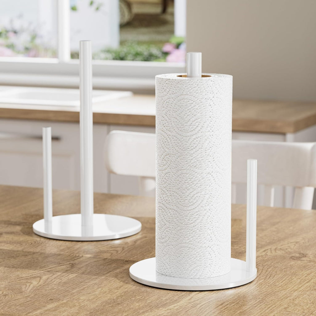Paper Towel Holder White Kitchen Roll Holder, Paper Towel Holder for Kitchen