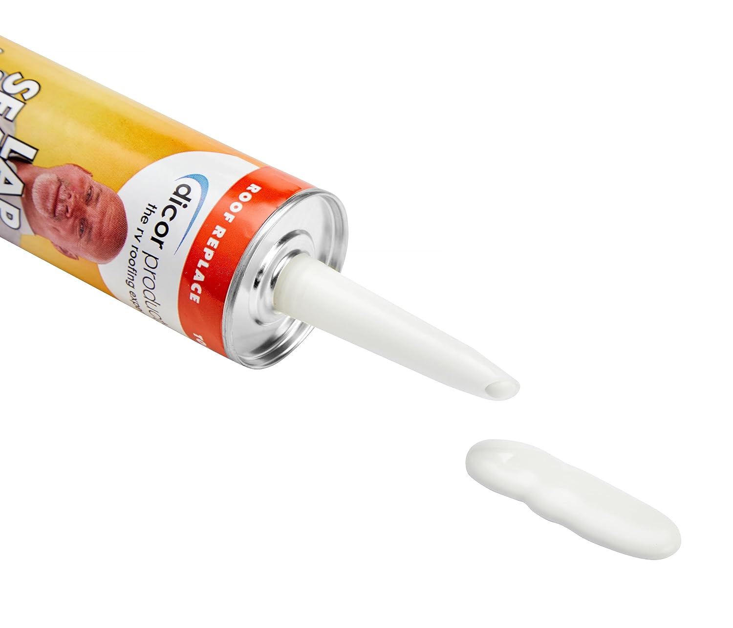 Dicor 501LSW-1 Epdm Self-Leveling Lap Sealant-10.3 Oz. Tube, White, 10.3