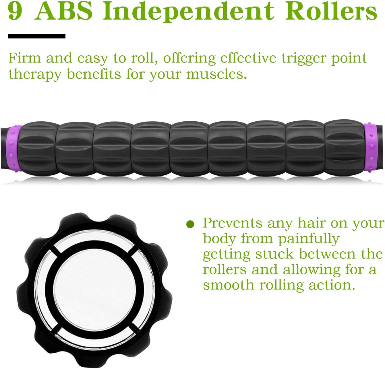 Muscle Roller Massage Roller Stick- Deep Tissue Fascia Blaster for Myofascial