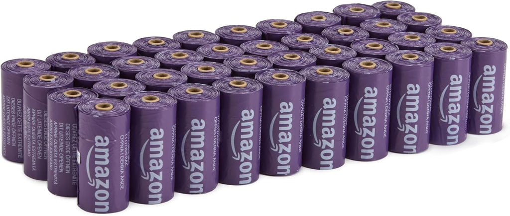 Amazon Basics Premium Lavender Scented Standard Dog Waste Bags, 300 Count (15