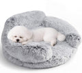 EHEYCIGA 23" Calming Donut Dog Bed for Small Dog & Cat Washable Pet Couch