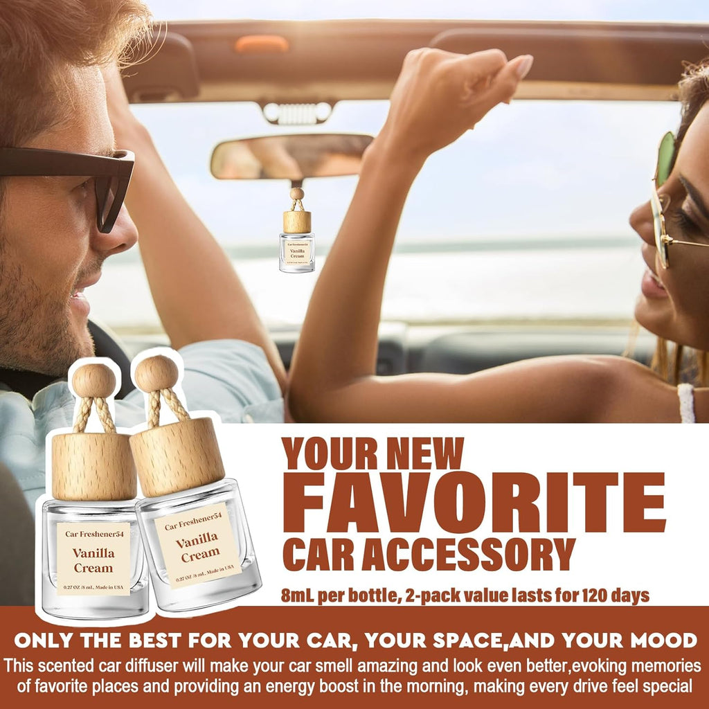 HoogaLife Car Air Freshener Diffuser 2 Pack Hanging Air Freshener Diffuser