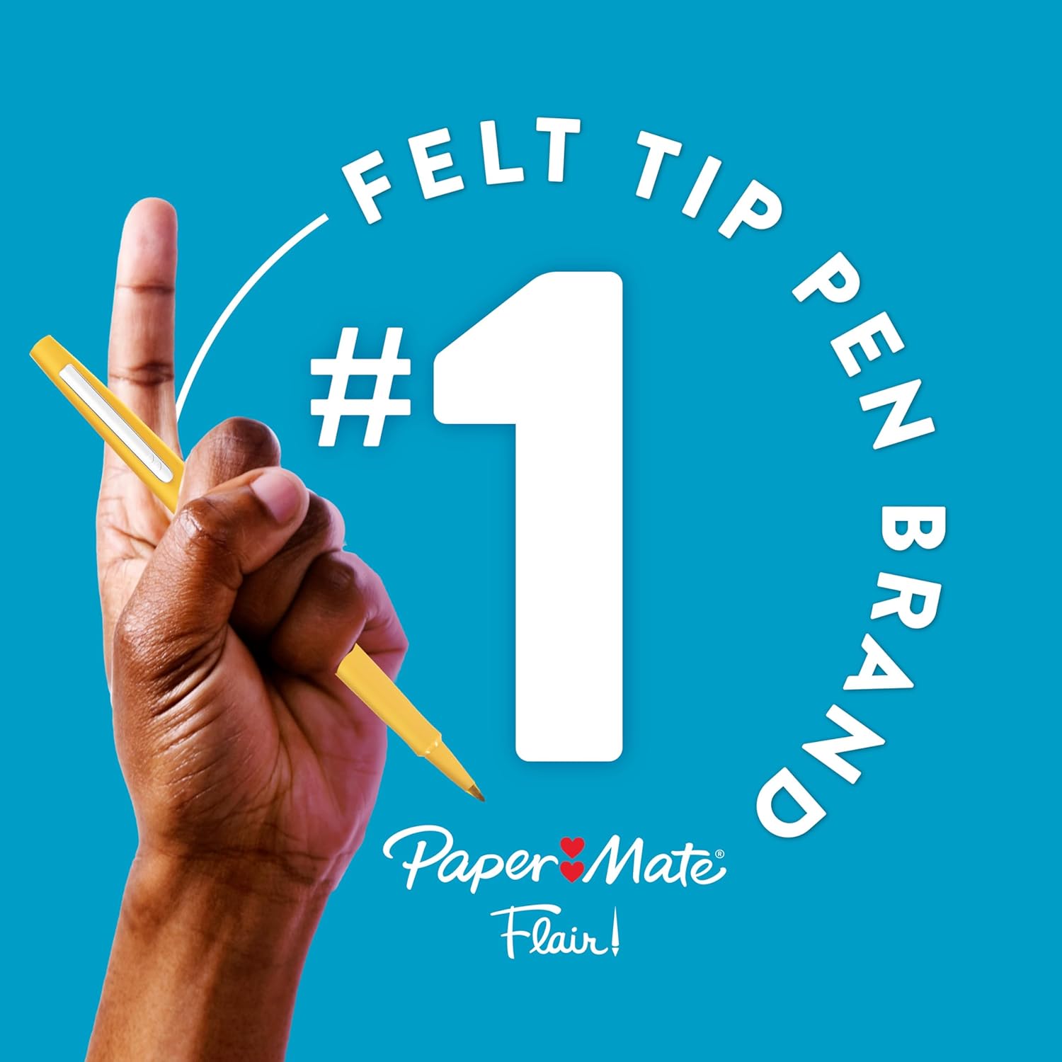 Paper Mate Flair Felt Tip Pens, Medium Point (0.7mm), 12 Count - For Arts &