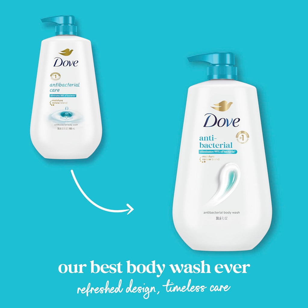 Dove Body Wash with Pump Antibacterial For All Skin Types Protects from