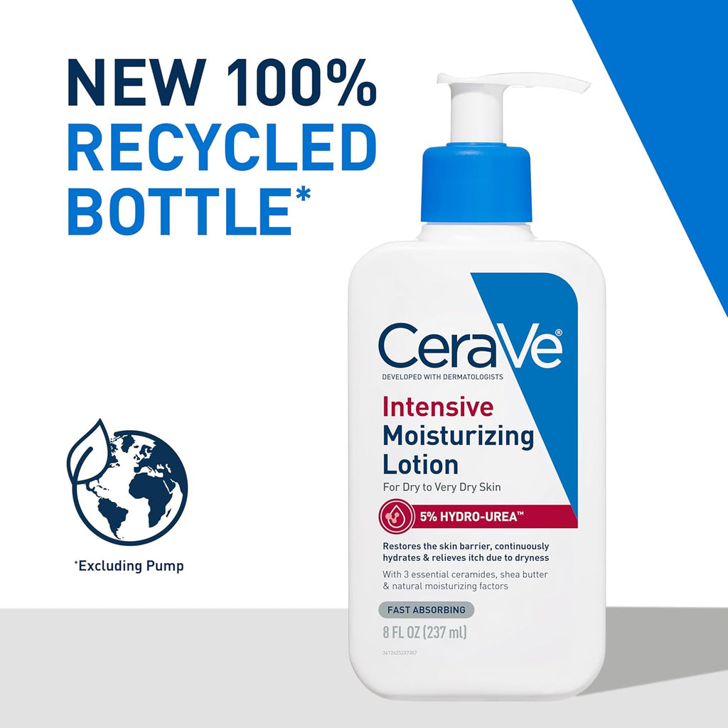 CeraVe Intensive Moisturizing Lotion, Hydro-Urea + Shea Butter, Body Lotion