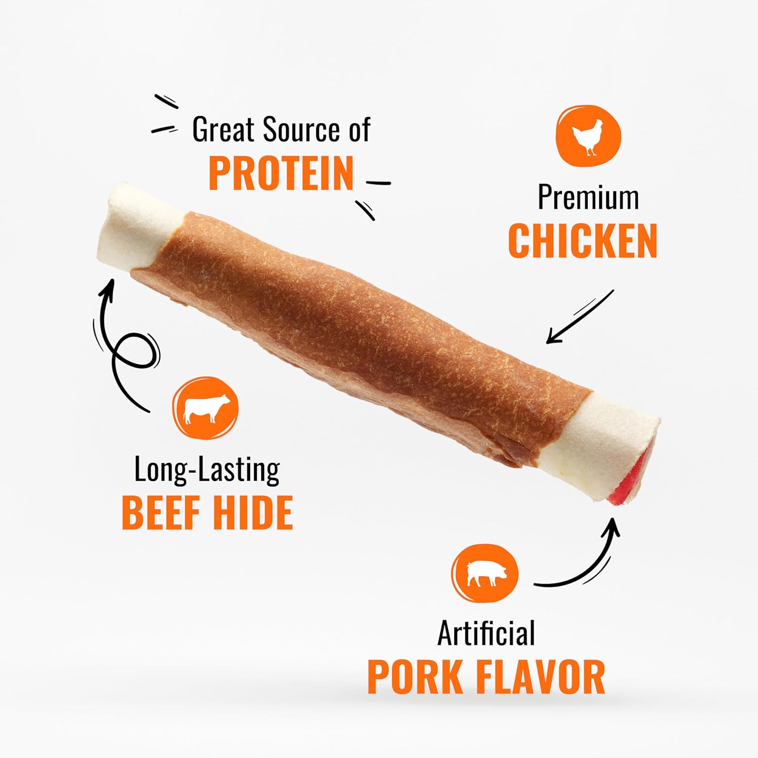 Good ‰Û÷n‰۪ Fun Triple Flavor Rolls for Large Dogs, Treat Your Dog to