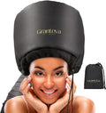 Hooded Hair Dryer Attachment w/A Headband Integrated That Reduces Heat Around Ears & Neck