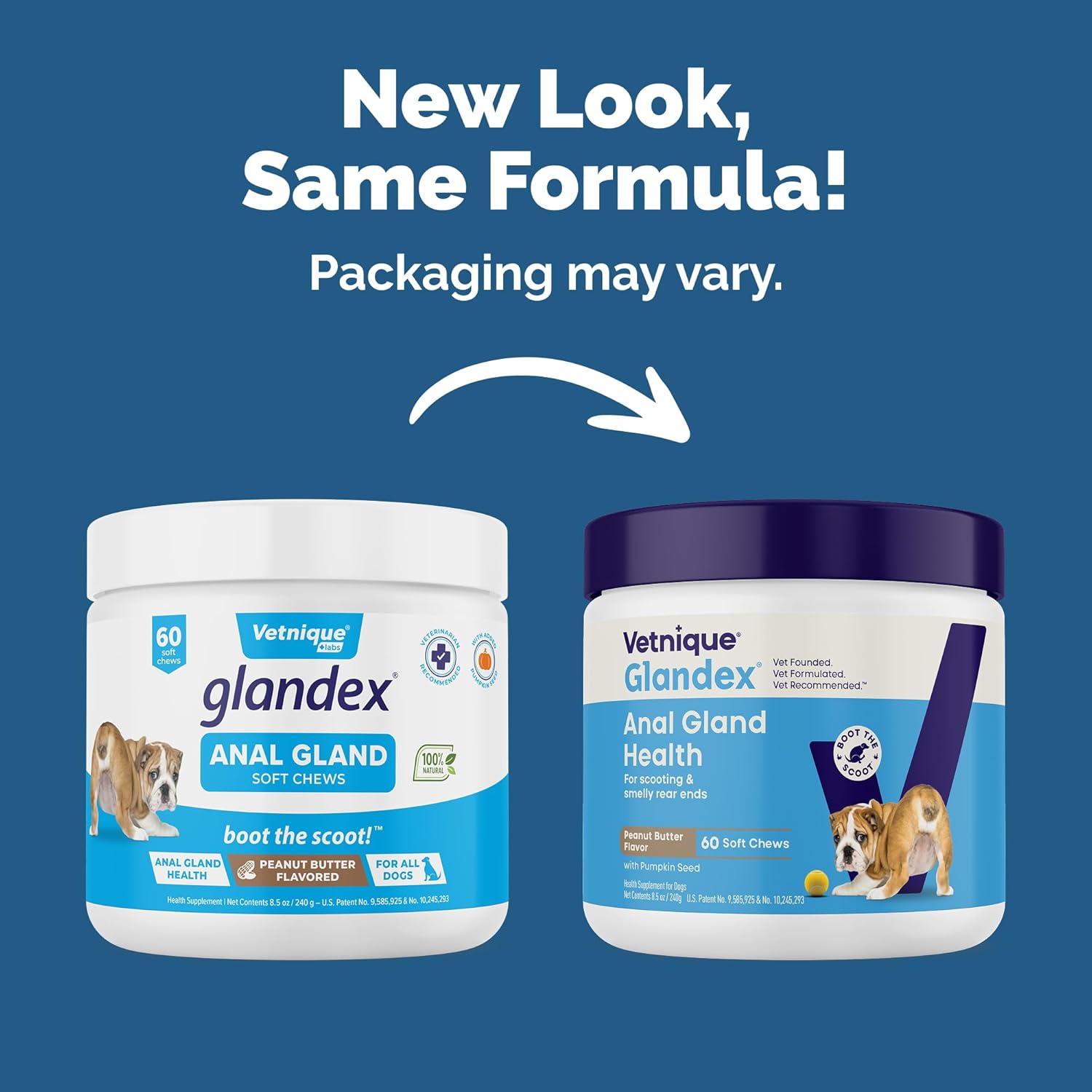 Vetnique Glandex Anal Gland Soft Chew Treats with Pumpkin for Dogs Digestive