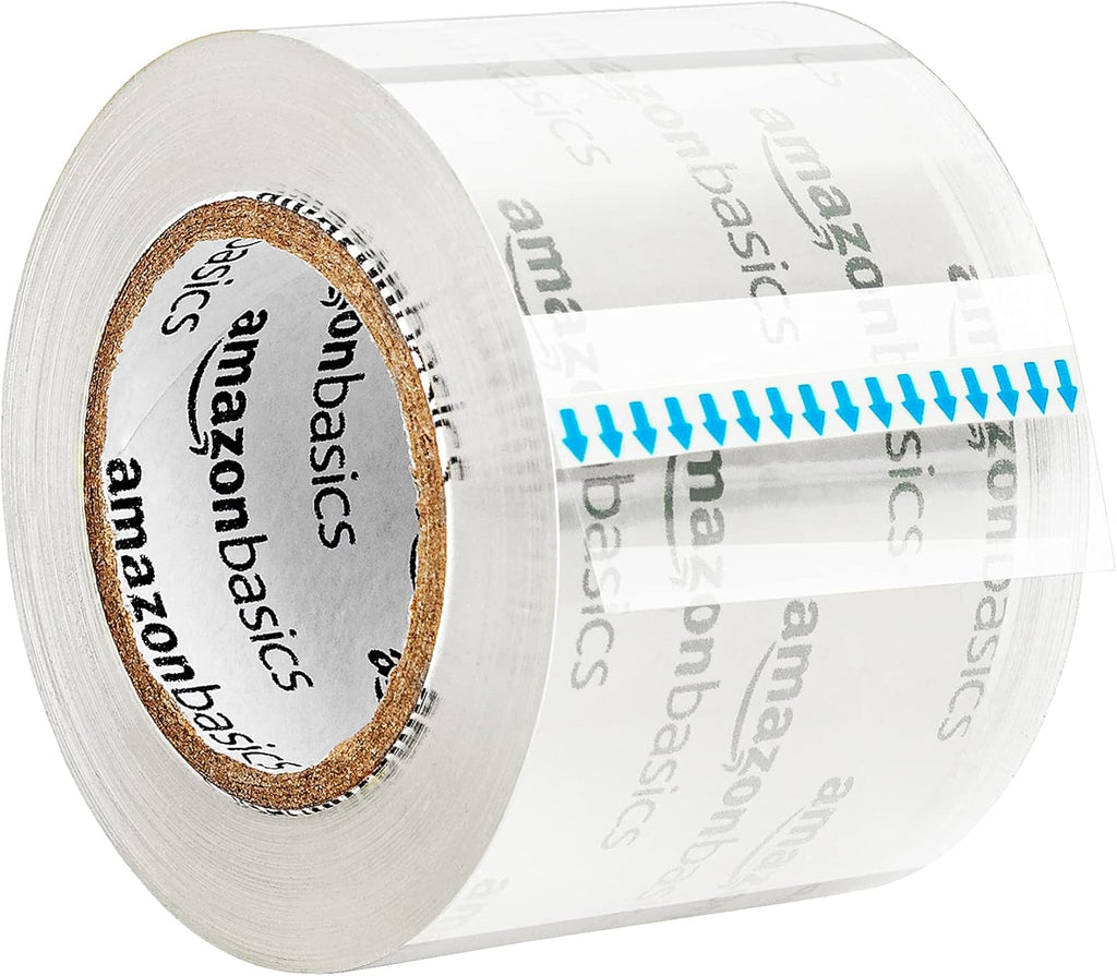 Amazon Basics Heavy Duty Packaging Tape with Dispenser for Shipping, Sealing