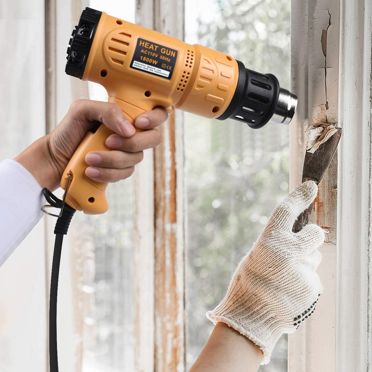SEEKONE Heat Gun 1800W 122‰ãä-1202‰ãä•?ö50‰ãÄ- 650‰ãĕ?äFast Heating Heavy