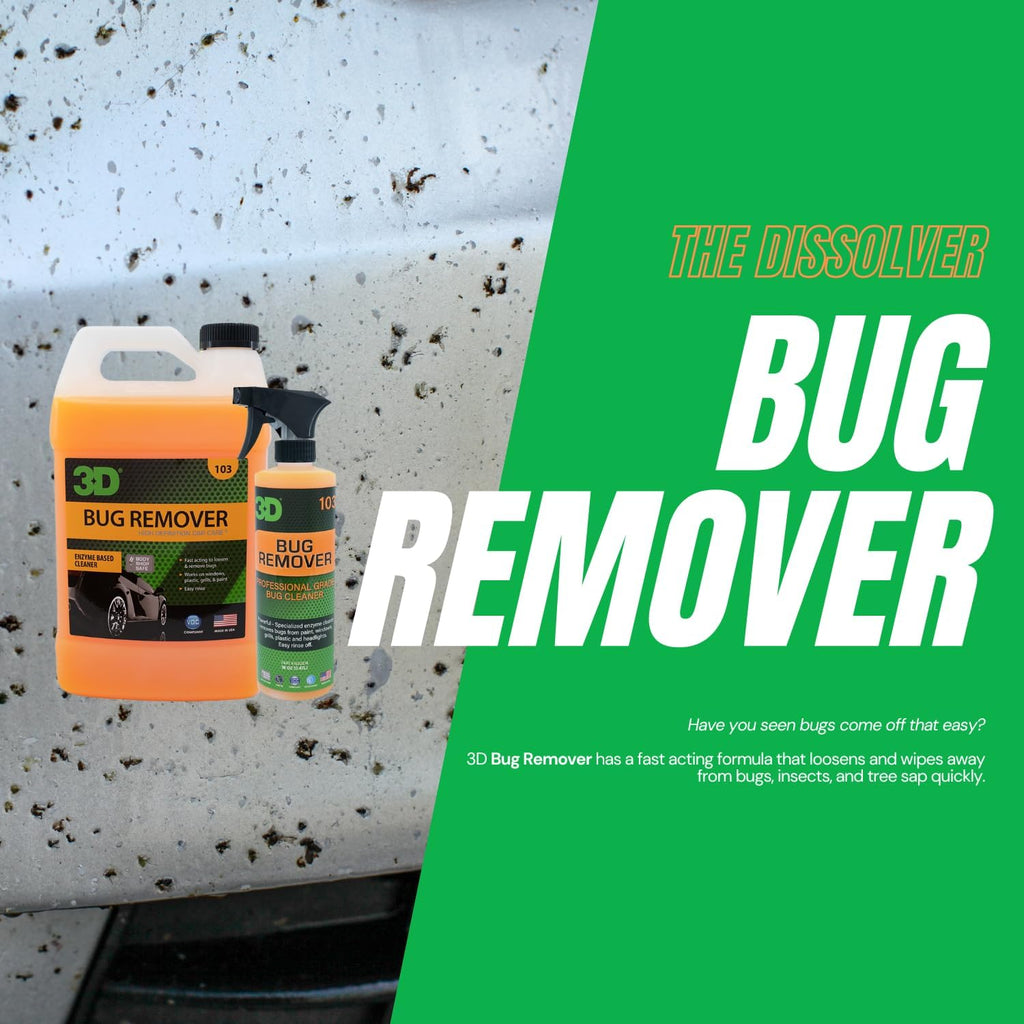 3D Bug Remover - All Purpose Exterior Cleaner & Degreaser to Wipe Away Bugs