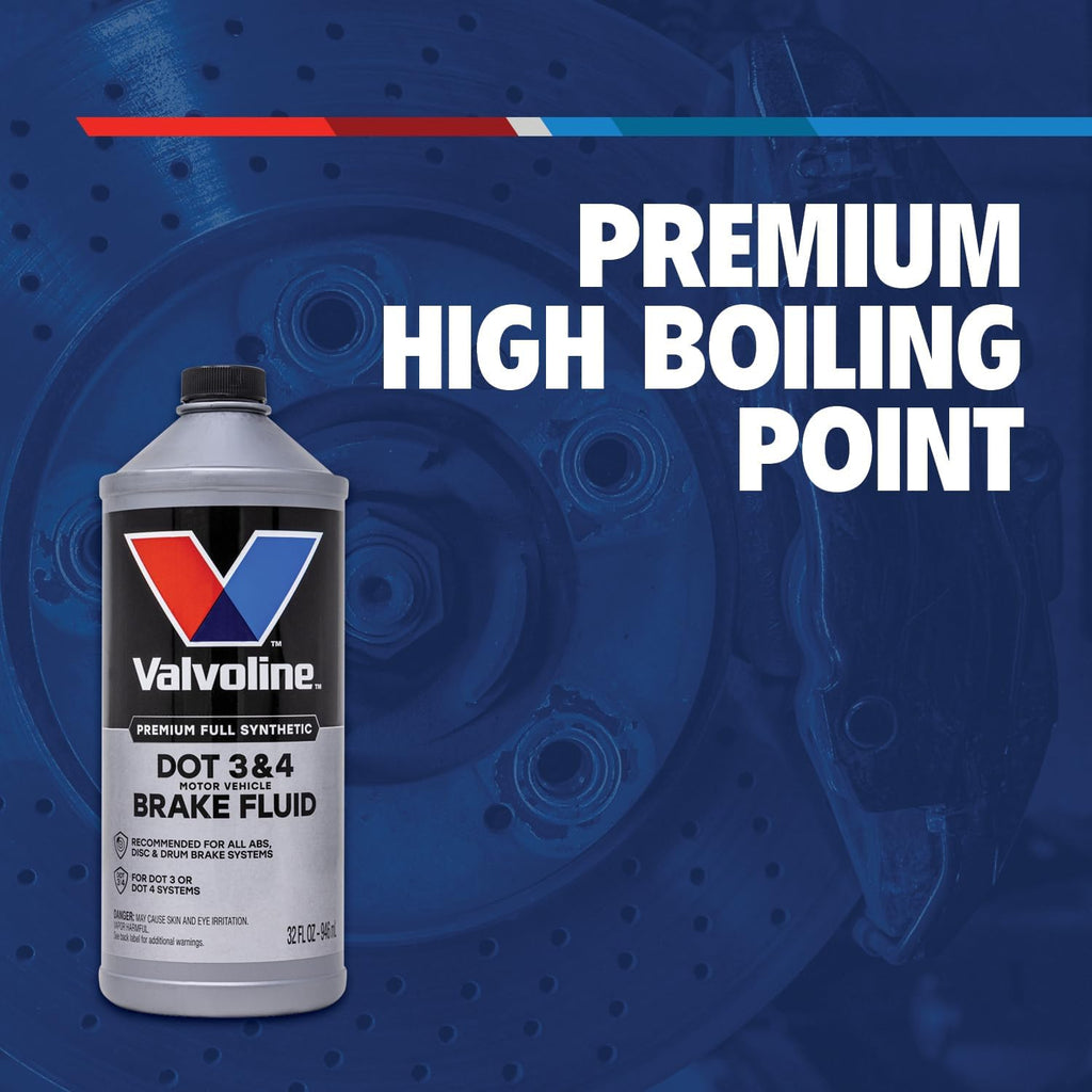 Valvoline DOT 3 & 4 Synthetic Brake Fluid with High Boiling Point, Corrosion