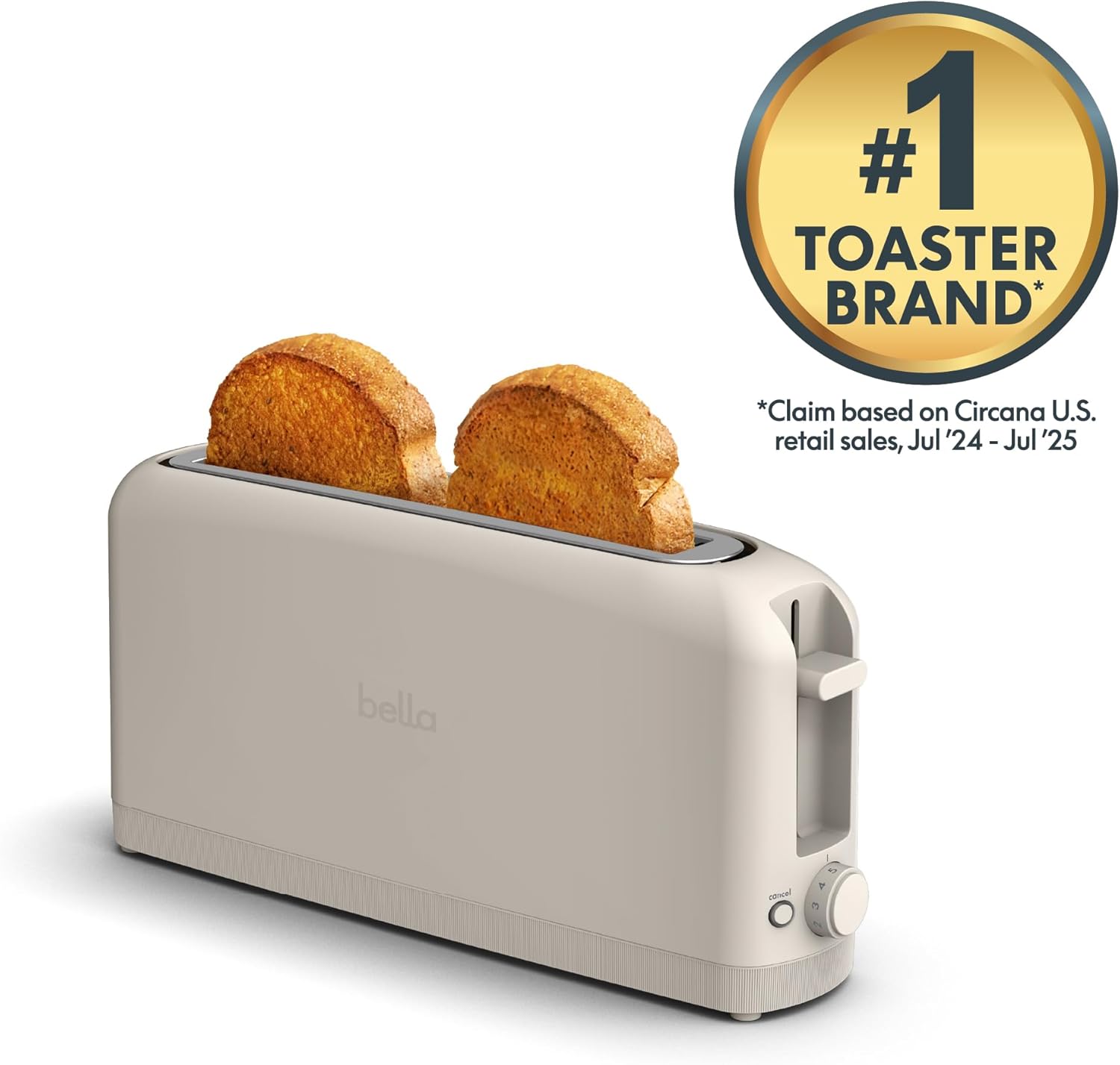 bella 2 Slice Slim Toaster, Fits-anywhere‰ã¢ Kitchenware, 6 Setting Shade