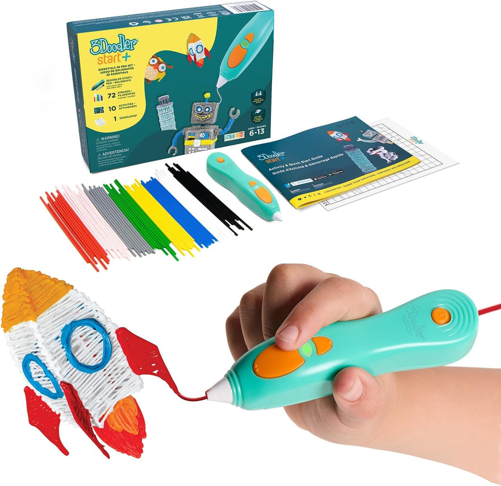 3Doodler Start+ Essentials 3D Pen Set for Kids, Easy to Use, Learn from Home Art