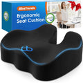 BlissTrends Seat Cushion with Velvet Cover, Thick Memory Foam Cushions for