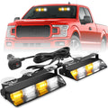 HLauto 2x8.5 inch Dash Strobe Lights Interior LED Windshield Lights