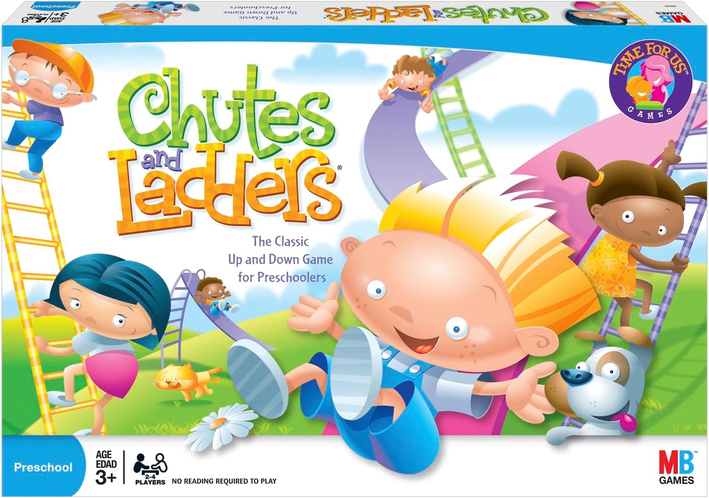 Hasbro Gaming Chutes and Ladders Board Game, 2 to 4 Players, Easter Gift for