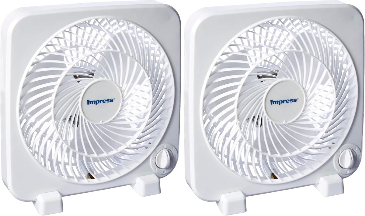 Impress 9-Inch 3-Speed Box Fan, IM-719BX